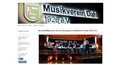 Desktop Screenshot of musikverein-dahl.de