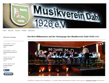 Tablet Screenshot of musikverein-dahl.de